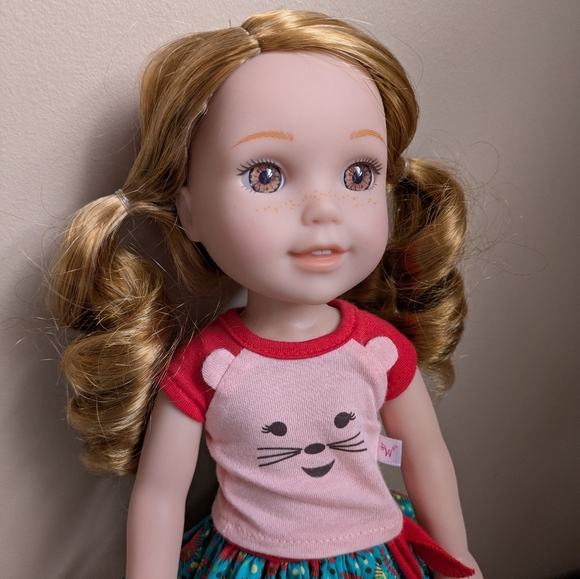 American Girl Wellie Wishers Willa Doll + BONUS extra outfit - Picture 3 of 7